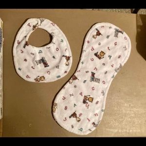 New Boutique Burp Cloth and Bib